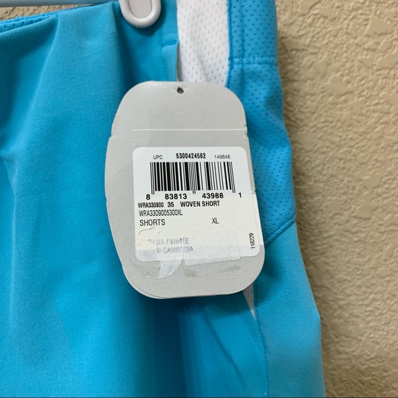 Wilson Light Blue Tennis Woven Shorts Size XL - Picture 3 of 13